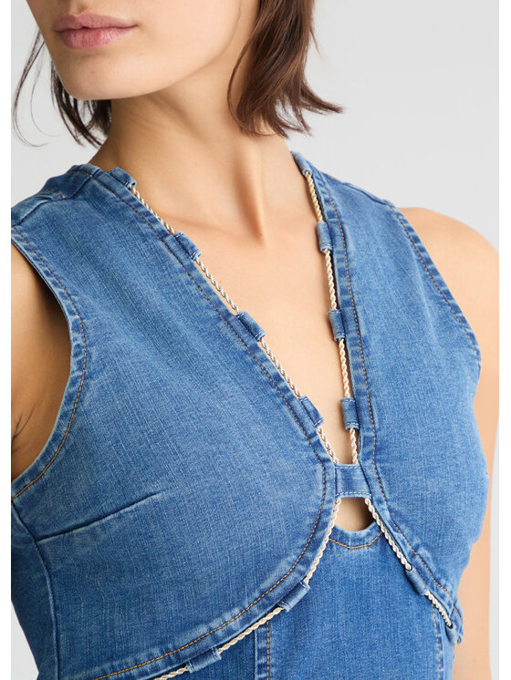 Liu Jo Liu Jo Vestito di jeans UA5086D492578813 Celeste Regular Fit