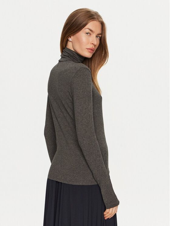 Weekend Max Mara Weekend Max Mara Bluză cu gât Multif 2425946042 Gri Slim Fit