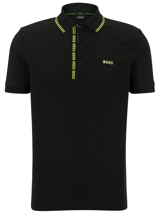 BOSS Boss Поло 50469391 Чорний Slim Fit