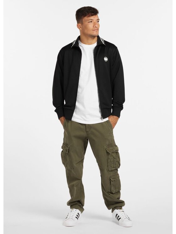 PITBULL PITBULL Bluza Oldschool Small Logo Czarny Regular Fit
