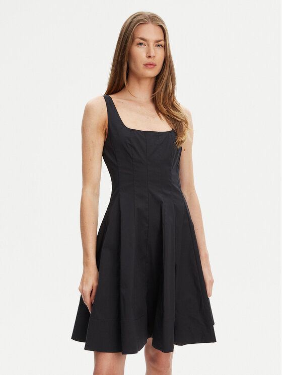 STAUD STAUD Hétköznapi ruha Mini Wells 90-7502 Fekete Slim Fit
