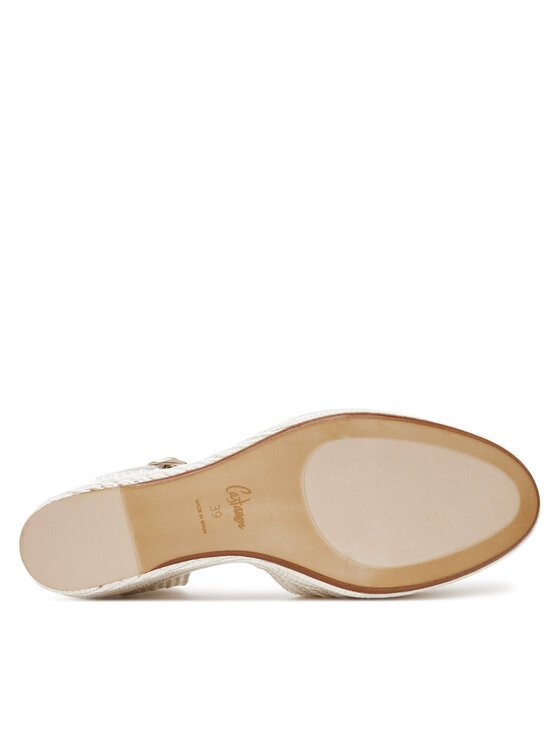 Castañer Castañer Espadryle Carolyn/142 023115 Biały