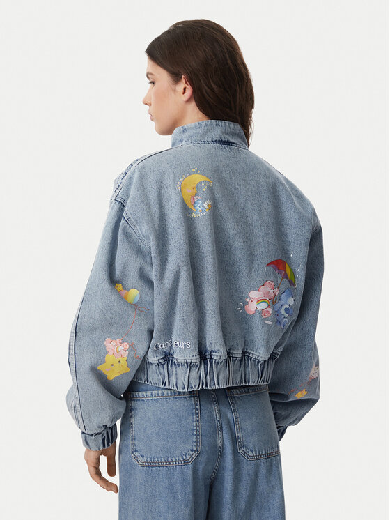 adidas adidas Джинсова куртка Care Bear KQ6747 Голубий Regular Fit