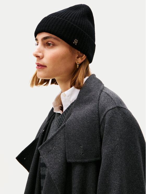Tommy Hilfiger Tommy Hilfiger Σκούφος Th Cashmere AW0AW17772 Μαύρο