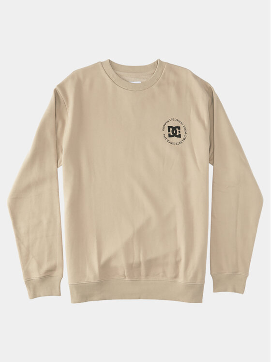 DC Shoes DC Shoes Sweatshirt Concrete Otlr ADYSF03116 Beige Regular Fit