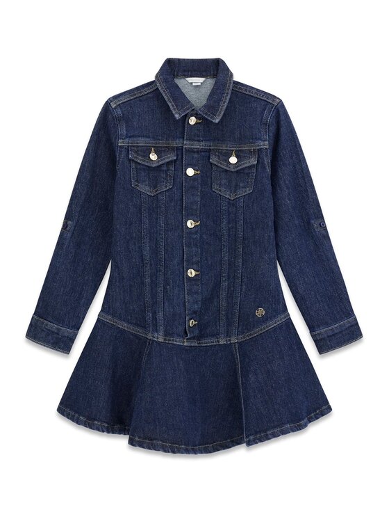 Guess Kids Guess Kids Každodenní šaty 183792 Modrá Classic Fit