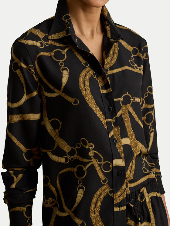 LAUREN RALPH LAUREN LAUREN RALPH LAUREN Риза 200P14013001 Черен Regular Fit