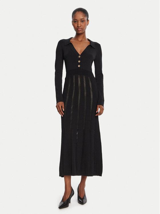 TWINSET TWINSET Φόρεμα υφασμάτινο 252TP3110 Μαύρο Regular Fit