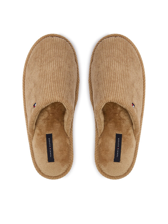 Tommy Hilfiger Tommy Hilfiger Παντόφλες Σπιτιού Corduroy House Shoes FM0FM06019 Μπεζ