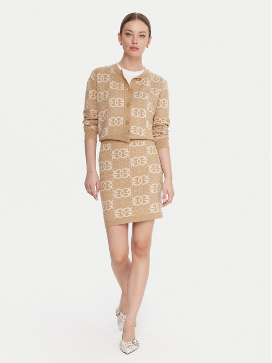 PINKO PINKO Miniszoknya Bang Bang 106040 A2YD Bézs Slim Fit