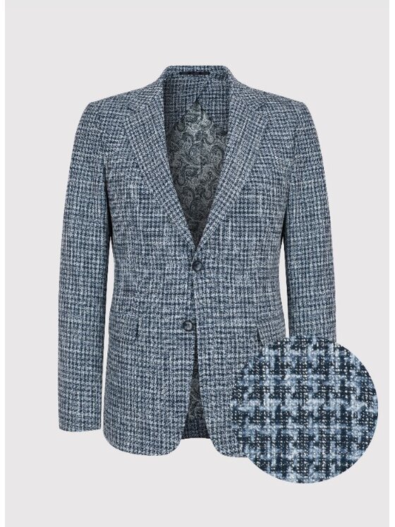 Pako Lorente Pako Lorente Marynarka P24WF-3X-014 Niebieski Slim Fit