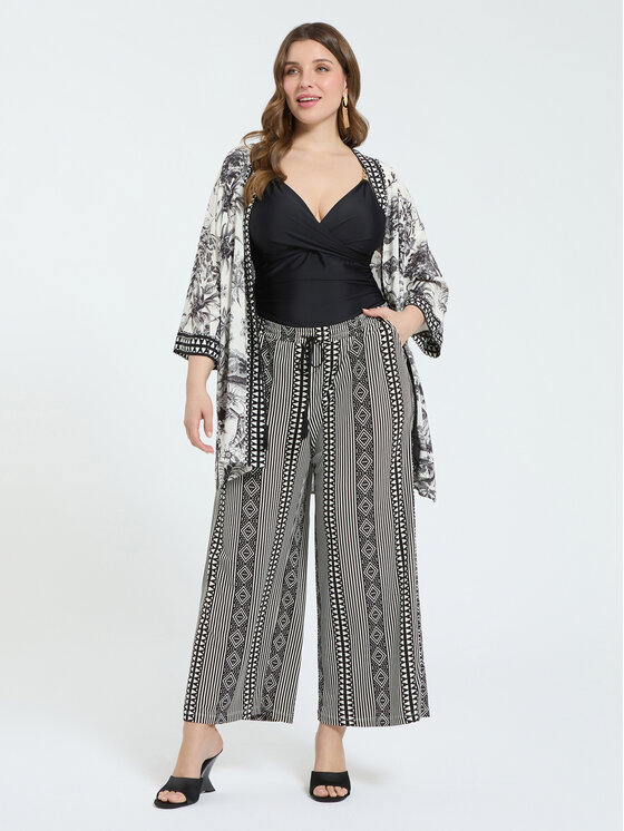 Fiorella Rubino Fiorella Rubino Spodnie materiałowe P832L002367N0S1 Czarny Regular Fit