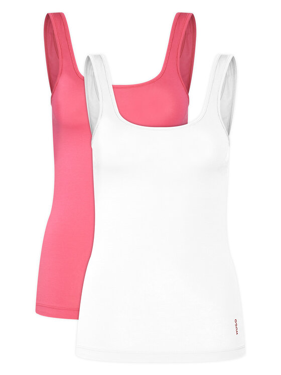 HUGO HUGO Комплект 2 блузи без ръкави 50469682 Екрю Regular Fit