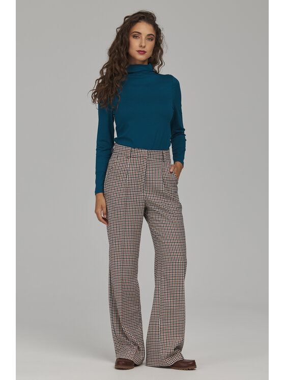 NIFE NIFE Bluzka B235 Zielony Slim Fit