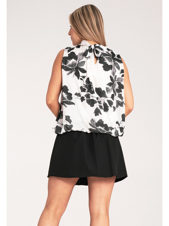 FIGL FIGL Blúzka M1143 Čierna Regular Fit