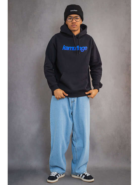 Kamuflage Kamuflage Bluza V12 Czarny Oversize