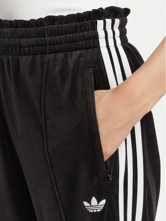 adidas adidas Spodnie dresowe Velour LG4295 Czarny Loose Fit