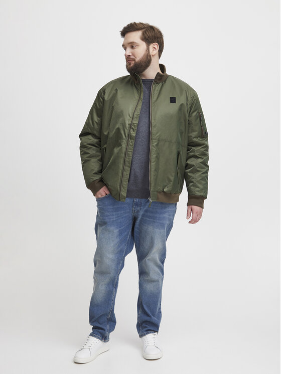 Blend Blend Bomber striukė 20715952 Žalia Regular Fit