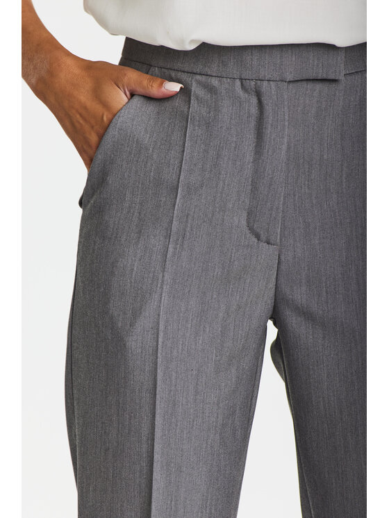Awama Awama Spodnie damskie A675 Szary Basic Fit