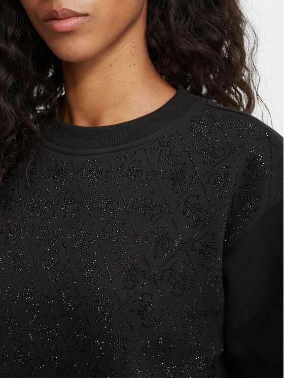 Guess Guess Суитшърт 184657 Черен Classic Fit