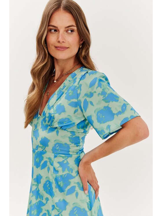 NAOKO NAOKO Každodenní šaty Laguna Muse Zelená Regular Fit