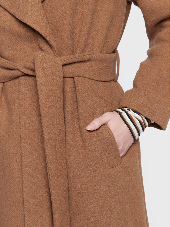 Sisley Sisley Átmeneti kabát 2RKJLN01P Barna Regular Fit