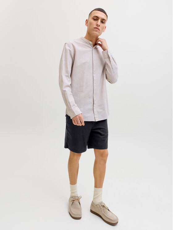 Jack & Jones Jack & Jones Auduma šorti Jaiden 12293768 Melns Relaxed Fit