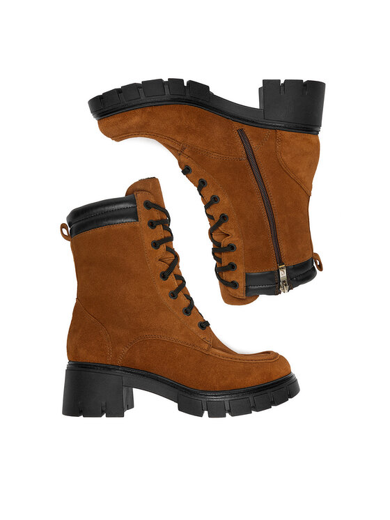 Simple Simple Schnürstiefeletten SIMPLE-SL-39-02-000067 204 Braun