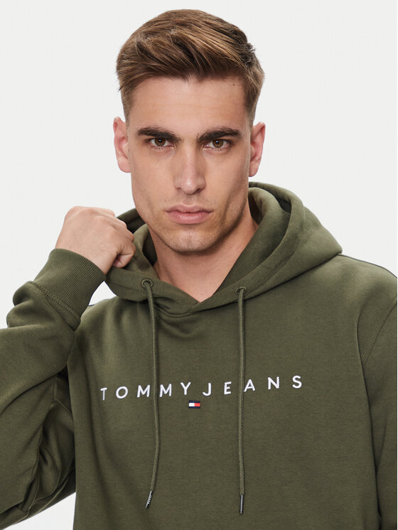 Tommy Jeans Tommy Jeans Pluus Linear Logo DM0DM17985 Roheline Regular Fit
