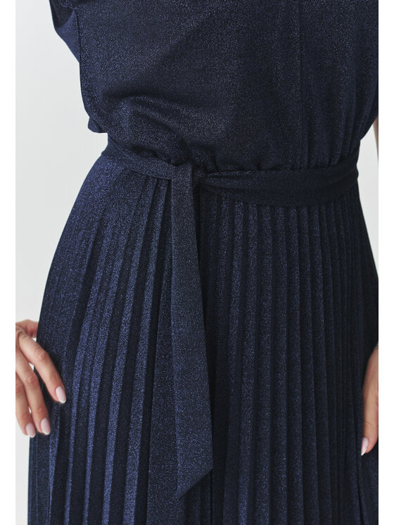 TATUUM TATUUM Sukienka dzianinowa LURI Granatowy Flare Fit