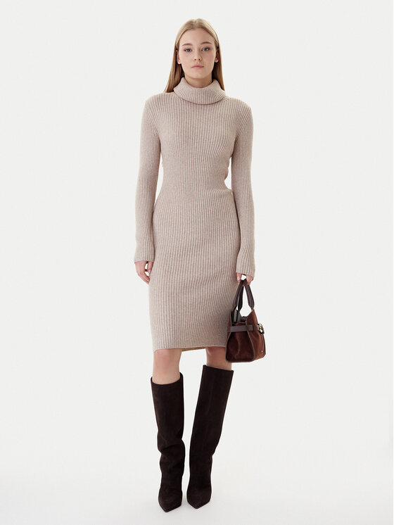 ONLY ONLY Rochie tricotată Nellie 15363533 Bej Regular Fit