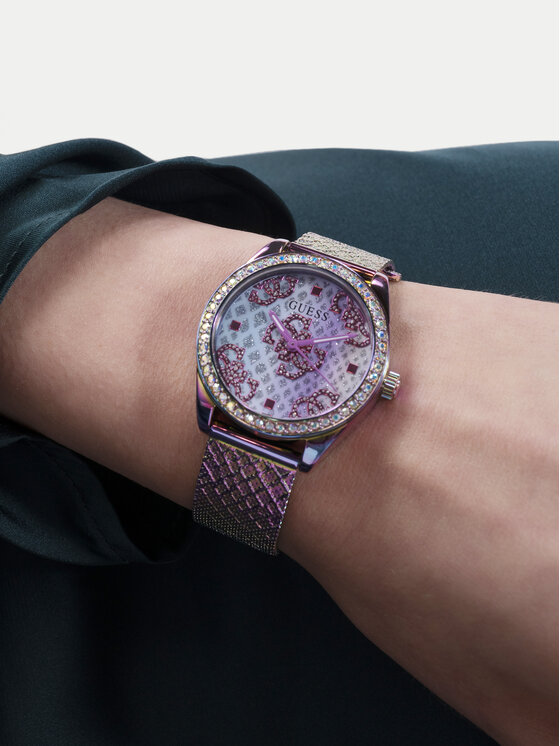 Guess Guess Ročna ura GW0748L3 Vijolična