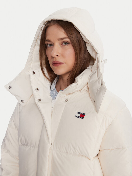 Tommy Jeans Tommy Jeans Daunenjacke Alaska DW0DW21623 Écru Relaxed Fit