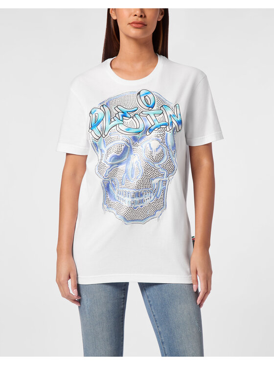 PHILIPP PLEIN PHILIPP PLEIN T-shirt 19847 Bianco Over Fit