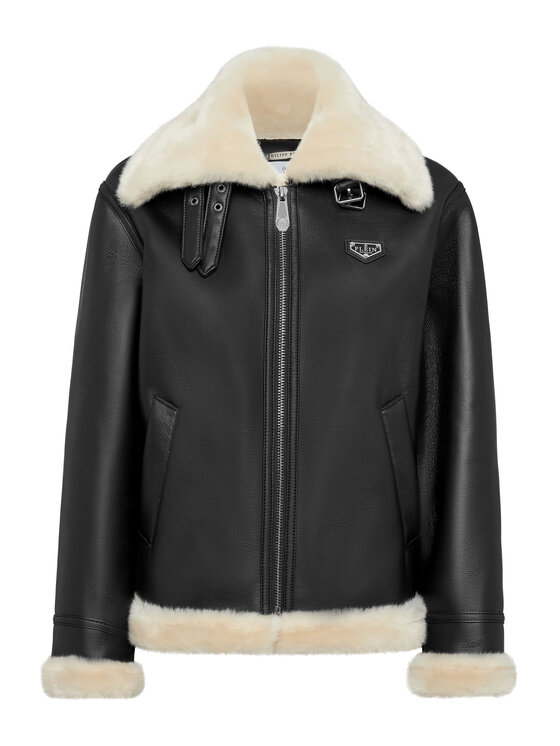 PHILIPP PLEIN PHILIPP PLEIN Kurtka puchowa 22885 Czarny Regular Fit