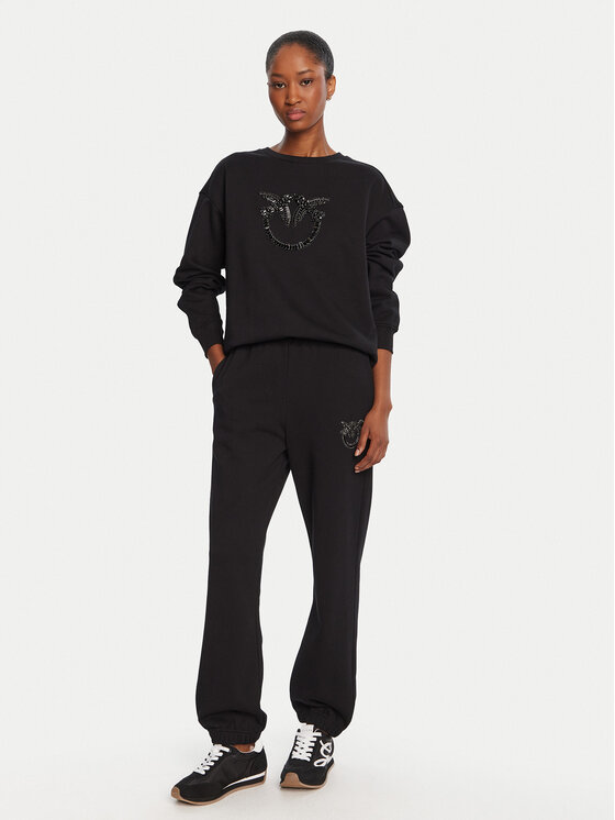 PINKO PINKO Світшот Nelly 100534 A2RO Чорний Regular Fit