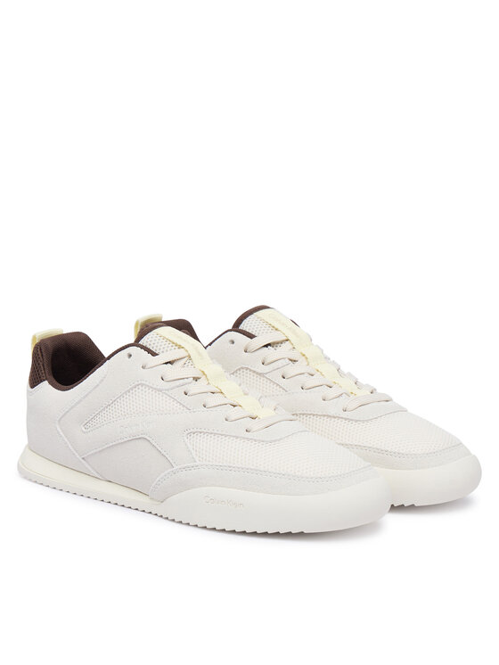 Calvin Klein Calvin Klein Laisvalaikio batai Low Pro Runner Refl Mesh Sue HW0HW03100 Kreminė