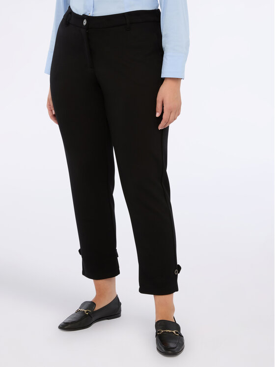 Fiorella Rubino Fiorella Rubino Spodnie materiałowe P852L002265N033 Czarny Regular Fit