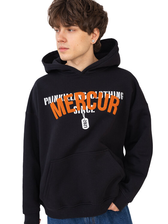 Mercur Mercur Bluza Military Czarny Comfort Fit