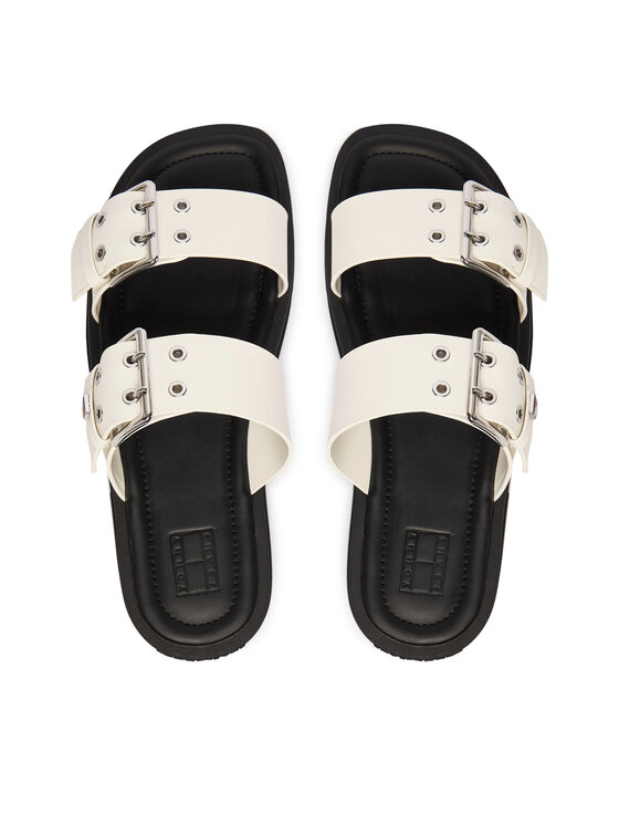 Tommy Jeans Tommy Jeans Šlepetės Tjw Buckle Straps Sandal EN02966 Écru
