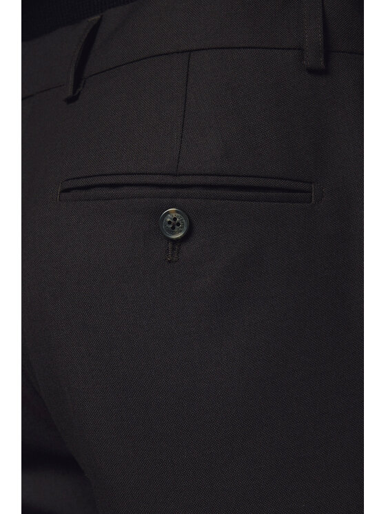 Lancerto Lancerto Spodnie materiałowe Artemio SP073225000016 Brązowy Slim Fit