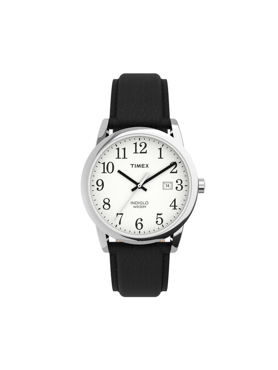 Timex Timex Ročna ura Easy Reader Classic TW2P75600 Črna