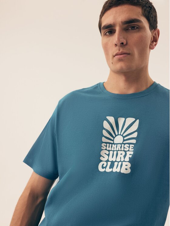 Henderson Henderson Piżama 42600 Niebieski Regular Fit