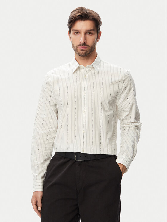 Guess Cămașă M6RH71 WK001 Alb Regular Fit