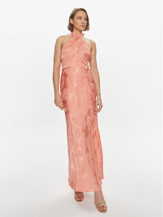 Guess Guess Abendkleid Sl Aubree W4GK60 WFDF0 Korallenfarben Regular Fit