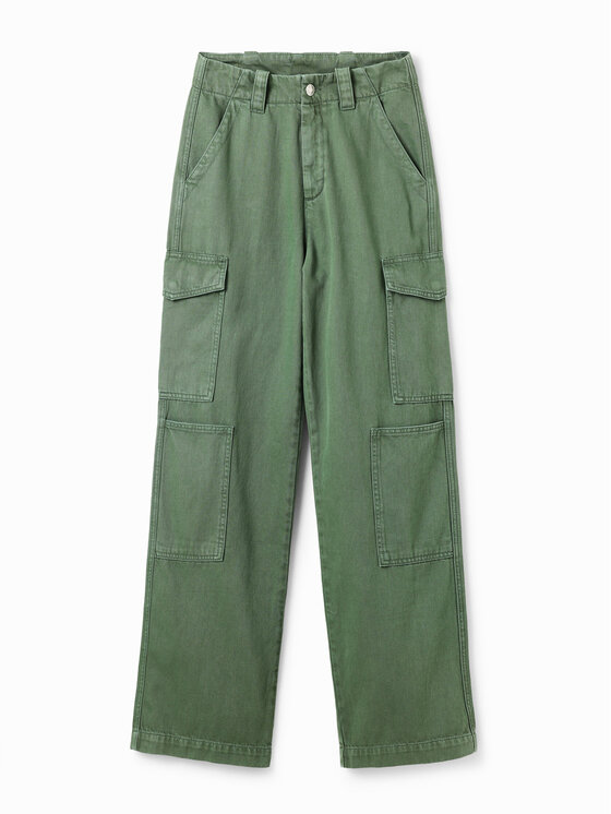 Desigual Desigual Stoffhose Sedal 23SWPN03 Grün Regular Fit