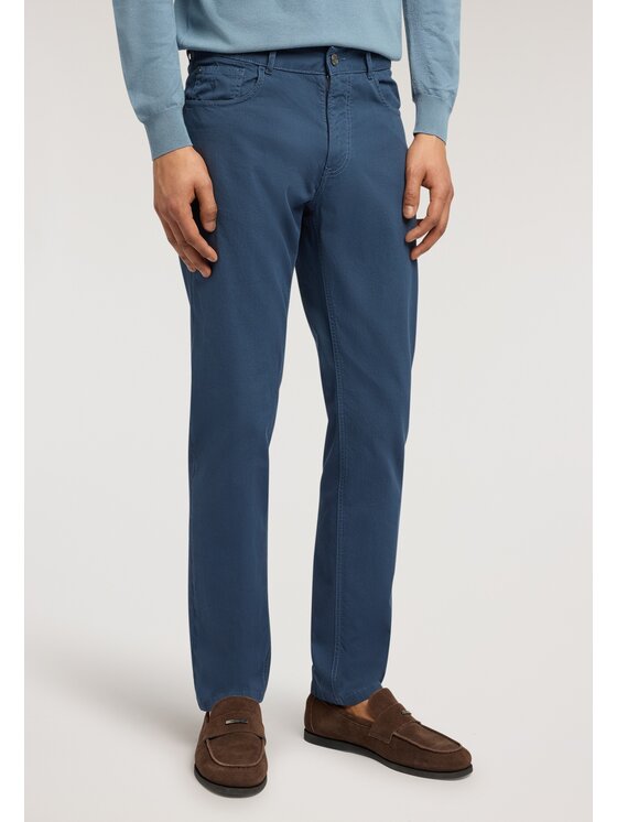 Trussardi Trussardi Pantaloni di tessuto P704H704865N034 Blu Slim Fit