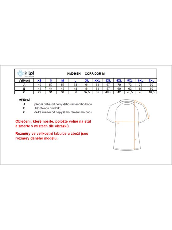 KILPI KILPI Koszulka rowerowa corridor-m Niebieski Slim Fit