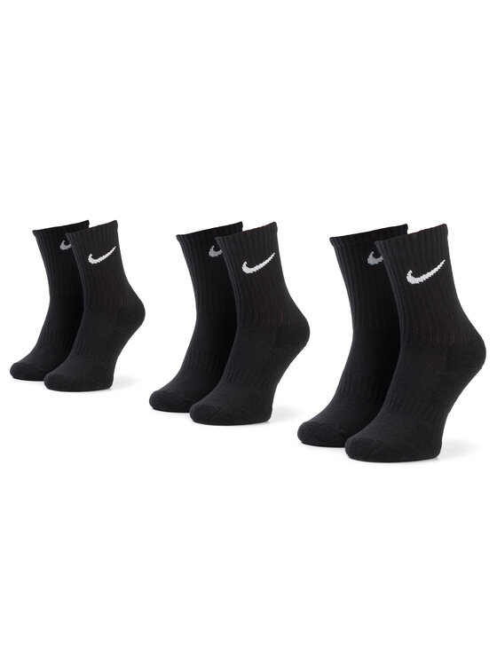 Nike Комплект 3 чифта дълги чорапи детски SX7664 010 Черен | Modivo.bg