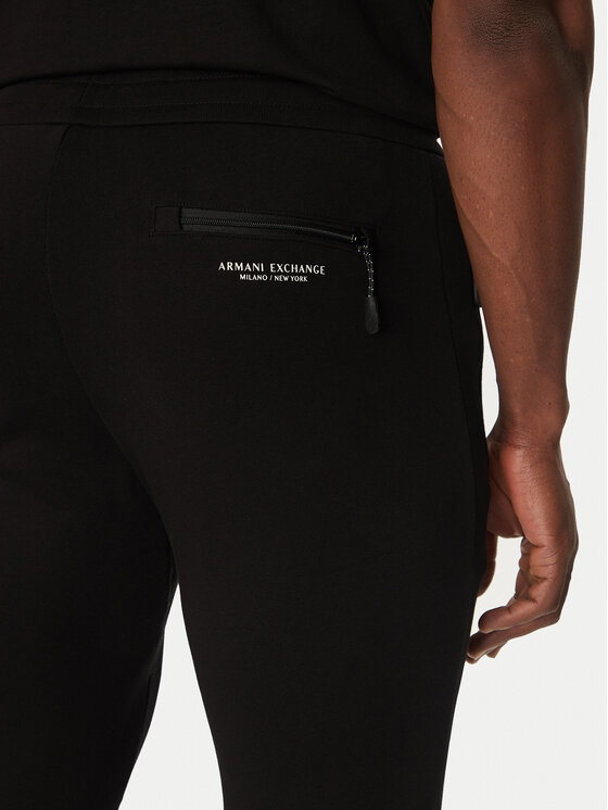 Armani Exchange Armani Exchange Melegítő alsó 8NZP73 ZJKRZ 1200 Fekete Regular Fit